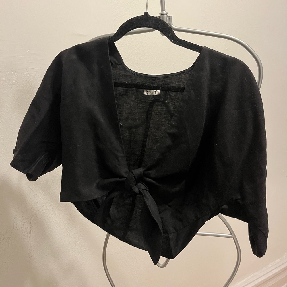 Reformation Wrap Top